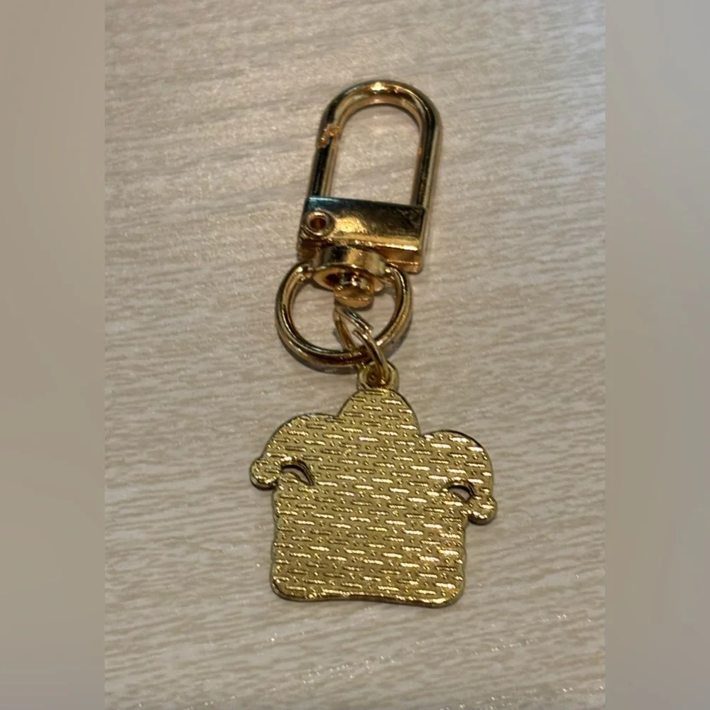 💜💚💛 Mardi Gras Themed Keychain /Bag Charm with Purple, Green, and Gold Accents - Picture 3 of 6
